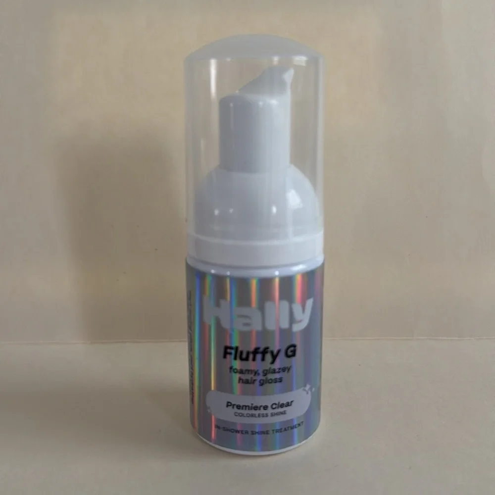 HALLY Fluffy G, Foamy Glazey Hair Gloss Travel Size 1oz NWT